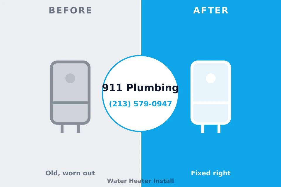 Before and after: plumbing company Thompsonville, PA
